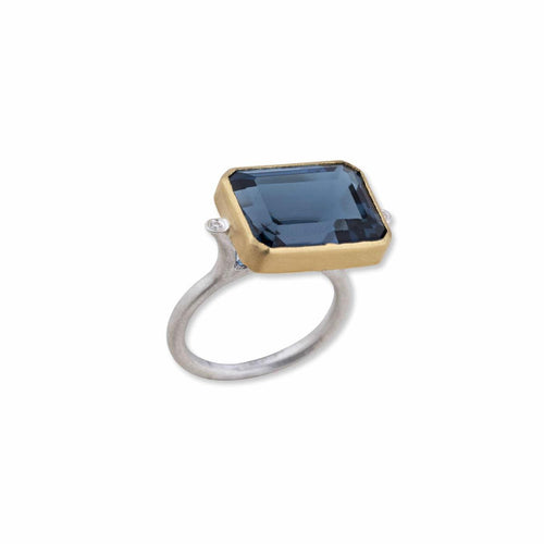 Knightsbridge Ring with Topaz & Diamond by Lika Behar