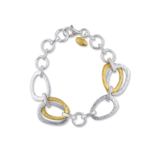 Keller Silver Bracelet with Diamond by Lika Behar