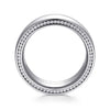 14K White Gold 8mm - Men's Wedding Band in High Polished Finish - MBH0205-80W4JJJ-Gabriel & Co.-Renee Taylor Gallery