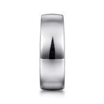 14K White Gold 8mm - Men's Wedding Band in High Polished Finish - MBH0205-80W4JJJ-Gabriel & Co.-Renee Taylor Gallery