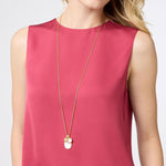 Kaleidoscope Charm Iridescent Clear Crystal Pendant Necklace - P207GIRC00-Julie Vos-Renee Taylor Gallery