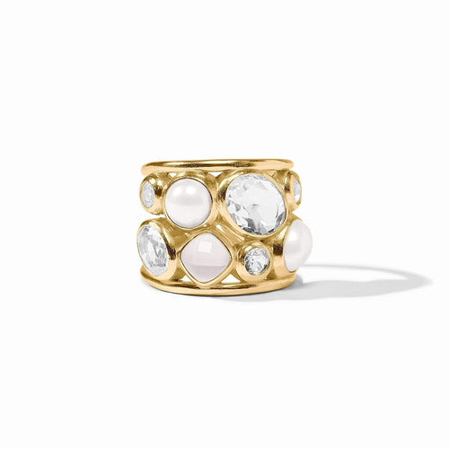 Kaleidoscope Statement Ring-Iridescent Clear Crystal - R232GIRC-Julie Vos-Renee Taylor Gallery