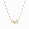 Kaleidoscope Delicate Iridescent Clear Crystal Necklace - N529GIRC00-Julie Vos-Renee Taylor Gallery