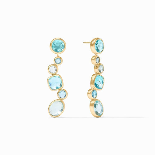 Kaleidoscope Earring Jacket-Bahamian Blue - ER983GBB00-Julie Vos-Renee Taylor Gallery