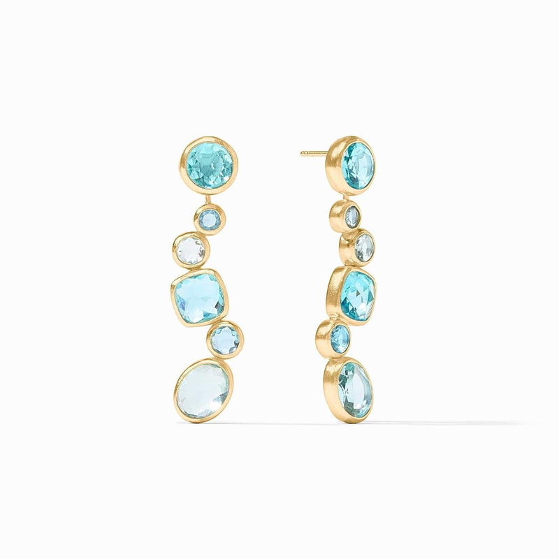 Kaleidoscope Earring Jacket-Bahamian Blue - ER983GBB00-Julie Vos-Renee Taylor Gallery