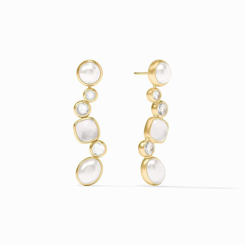 Kaleidoscope Earring Jacket-Iridescent Clear Crystal - ER983GIRC00-Julie Vos-Renee Taylor Gallery