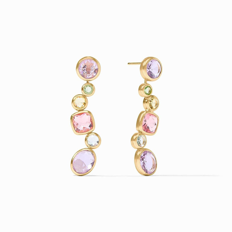 Kaleidoscope Earring Jacket-Multi Stone - ER983GML00-Julie Vos-Renee Taylor Gallery