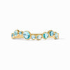 Kaleidoscope Bahamian Blue Hinge Bangle - BG315GBB00-Julie Vos-Renee Taylor Gallery