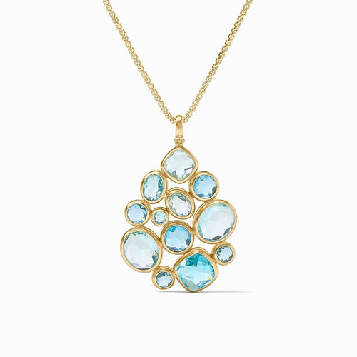 Kaleidoscope Bahamian Blue Statement Pendant - P208GBB00-Julie Vos-Renee Taylor Gallery