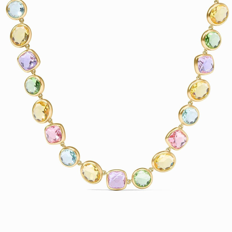 Kaleidoscope Tennis Multi Stone Necklace - N551GML00-Julie Vos-Renee Taylor Gallery