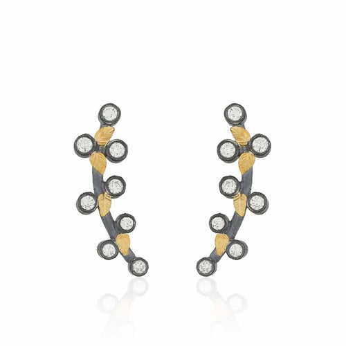 Laurier Ear Cuffs with Diamond by Lika Behar