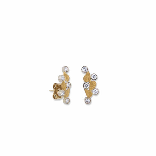 Laurier Larger Diamond Mini Ear Climber by Lika Behar