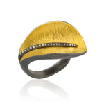 Laurier Ring with Diamond by Lika Behar