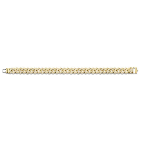 14KT Yellow Gold Diamond Cuban Bracelet 3.0ct - LDD431-Y-SDC Creations-Renee Taylor Gallery