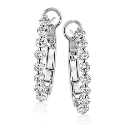 18k White Gold & Diamond Earrings - LE4581-Simon G.-Renee Taylor Gallery