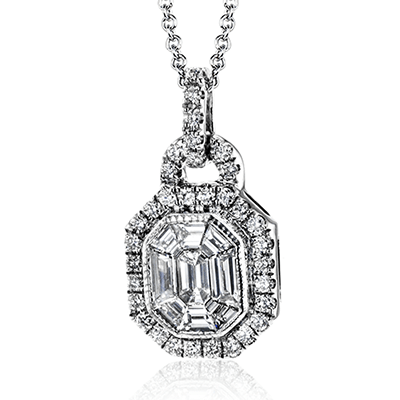 18k White Gold & Diamond Pendant - LP4353-Simon G.-Renee Taylor Gallery