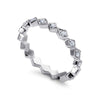 14K White Gold Geometric Diamond Stackable Ring - LR4379W45JJ-Gabriel & Co.-Renee Taylor Gallery