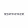 14K White Gold Baguette and Round Diamond Eternity Ring - LR4380W44JJ-Gabriel & Co.-Renee Taylor Gallery