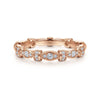 14K Rose Gold Geometric Stackable Diamond Ring - LR4579K45JJ-Gabriel & Co.-Renee Taylor Gallery