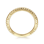 14K Yellow Gold Twisted Rope Stackable Ring - LR4582Y4JJJ-Gabriel & Co.-Renee Taylor Gallery