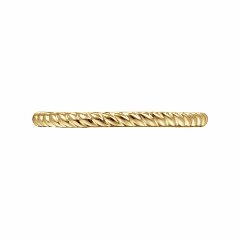 14K Yellow Gold Twisted Rope Stackable Ring - LR4582Y4JJJ-Gabriel & Co.-Renee Taylor Gallery