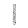 14K White Gold Scalloped Marquise Stackable Diamond Ring - LR4652W45JJ-Gabriel & Co.-Renee Taylor Gallery
