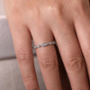 14K White Gold Angular Shape Station Stackable Diamond Ring - LR4749W45JJ-Gabriel & Co.-Renee Taylor Gallery