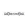 14K White Gold Angular Shape Station Stackable Diamond Ring - LR4749W45JJ-Gabriel & Co.-Renee Taylor Gallery