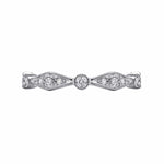 14K White Gold Angular Shape Station Stackable Diamond Ring - LR4749W45JJ-Gabriel & Co.-Renee Taylor Gallery