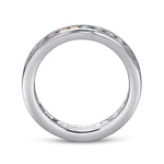14K White Gold Pink, Green and White Sapphire Stackable Band - LR4863W4JMC-Gabriel & Co.-Renee Taylor Gallery