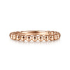 14K Rose Gold Bujukan Beaded Band - LR4871K4JJJ-Gabriel & Co.-Renee Taylor Gallery