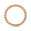 14K Rose Gold Bujukan Beaded Band - LR4871K4JJJ-Gabriel & Co.-Renee Taylor Gallery