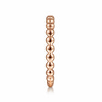 14K Rose Gold Bujukan Beaded Band - LR4871K4JJJ-Gabriel & Co.-Renee Taylor Gallery