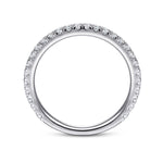 14K White Gold Stackable Diamond Ring - LR50992W45JJ-Gabriel & Co.-Renee Taylor Gallery