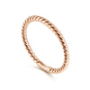 14K Rose Gold Twisted Rope Stackable Ring - LR51173K4JJJ-Gabriel & Co.-Renee Taylor Gallery