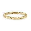 14K Yellow Gold Twisted Rope Stackable Ring - LR51173Y4JJJ-Gabriel & Co.-Renee Taylor Gallery
