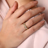 14K White & Yellow Gold Twisted Rope and Diamond Intersecting Ring - LR51732M45JJ-Gabriel & Co.-Renee Taylor Gallery