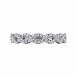 14K White Gold Twisted Diamond Stackable Ring - LR51748W45JJ-Gabriel & Co.-Renee Taylor Gallery