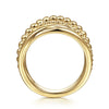 14K Yellow Gold Wide Bujukan Criss Cross Ring - LR51968Y4JJJ-Gabriel & Co.-Renee Taylor Gallery