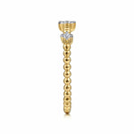 14K Yellow Gold Diamond Station Bujukan Ring - LR52159Y45JJ-Gabriel & Co.-Renee Taylor Gallery