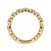 14K Yellow Gold Floating Diamond Station Ring - LR52170Y45JJ-Gabriel & Co.-Renee Taylor Gallery