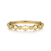 14K Yellow Gold Geometric Station Ring - LR52171Y4JJJ-Gabriel & Co.-Renee Taylor Gallery