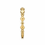 14K Yellow Gold Geometric Station Ring - LR52171Y4JJJ-Gabriel & Co.-Renee Taylor Gallery