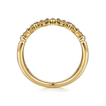 14K Yellow Gold Bujukan Stackable Diamond Ring - LR52233Y45JJ-Gabriel & Co.-Renee Taylor Gallery