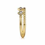 14K Yellow Gold Bujukan Stackable Diamond Ring - LR52233Y45JJ-Gabriel & Co.-Renee Taylor Gallery