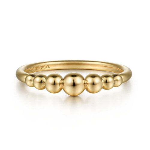 14K Yellow Gold Graduating Bujukan Ring - LR52247Y4JJJ-Gabriel & Co.-Renee Taylor Gallery