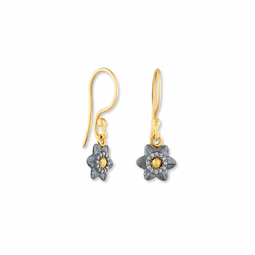 Lotus Earrings with Diamond by Lika Behar