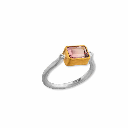 Love Tourmaline Ring with Diamond by Lika Behar