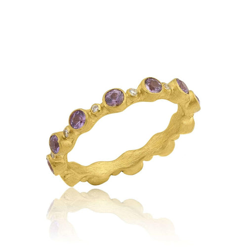 Love Band with Diamond & Sapphire by Lika Behar
