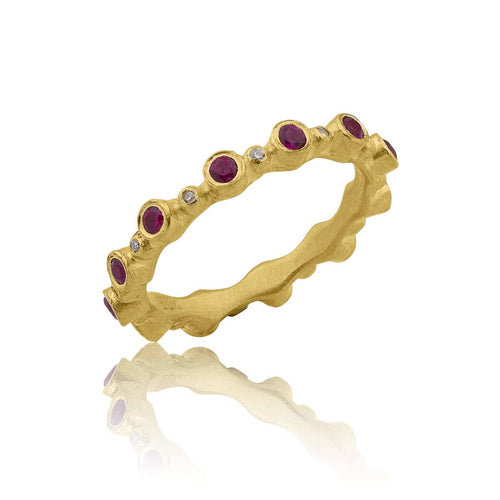 Love Band with Ruby & Diamond by Lika Behar